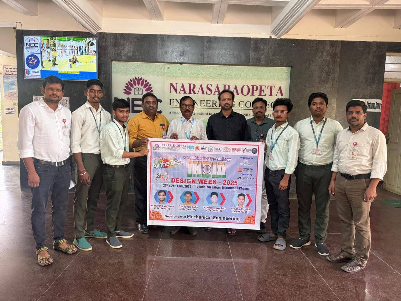 NEC Mechanical Engineering Students Win...